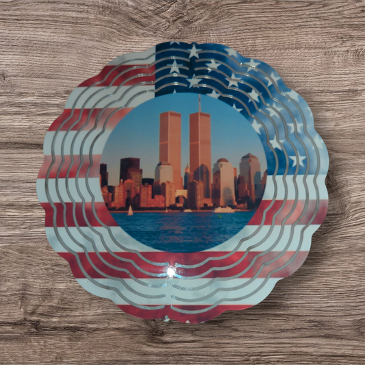 Never Forget 9-11 Wind Spinner