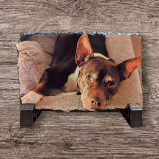 Customizable Slate Picture with Stand - (4x6 inches)